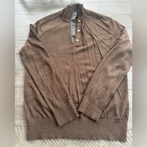 Banana Republic Men’s Brown Crewneck Sweater Soft Knit Versatile